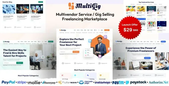 MultiGig 28 February 2024 – Service / Gig Selling Freelancing Marketplace (Subscription Based)
