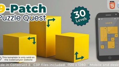 9-Patch Puzzle Quest v1.0 HTML5 Puzzle game