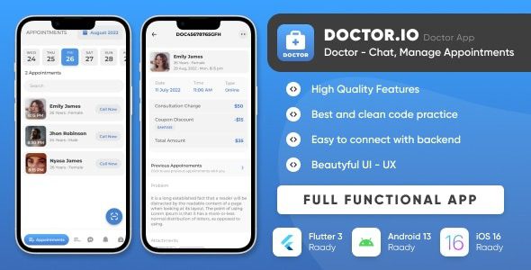 Doctor.io (28 March 2024) Doctor App for Doctors Appointments Managements, Online Diagnostics