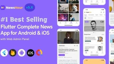 News Hour (v5.0.8) Flutter News App with Admin Panel