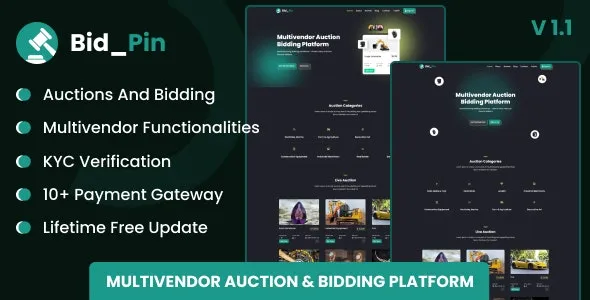 Bid_Pin – Multivendor Auction & Bidding Platform v1.1