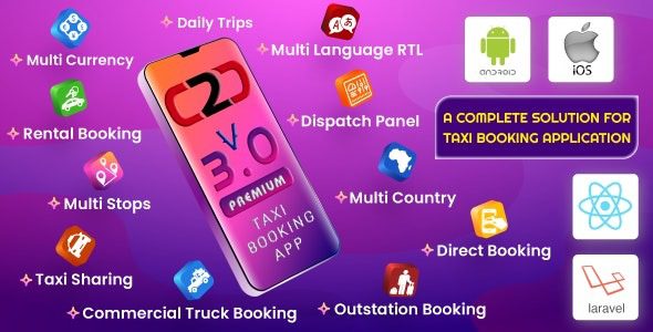 Cab2door Online Taxi Booking App Full Solution v3.0