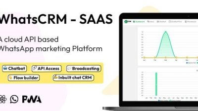 WhatsCRM v1.8 Chatbot, Flow Builder, API Access, WhatsApp CRM SAAS System
