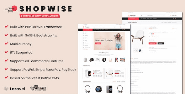 Fixed* Shopwise (v1.39.1) Laravel Ecommerce Multilingual System [Activated]