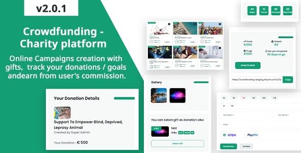 Crowdfunding v2.0.1 Fund raising platform / Charity / Donation