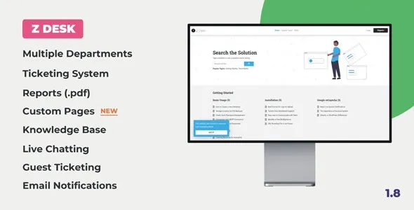 Fixed* Z Desk v2.2 Support Tickets System with Knowledge Base and FAQs [Activated]