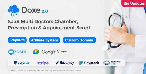Fixed* Doxe v2.1 SaaS Doctors Chamber, Prescription & Appointment System