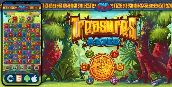 Treasure Aztec v1.0 Html5 game, Construct 3