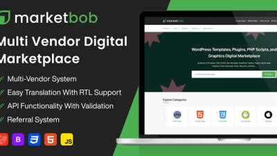Fixed* Marketbob (v1.0) Multi-Vendor Digital Marketplace