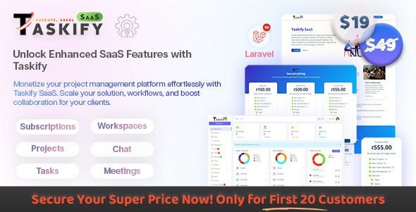 Taskify SaaS v1.0.0 Project Management System in Laravel