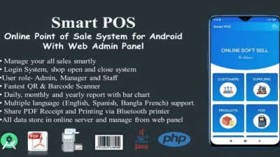 Smart POS v2.5 Online Point of Sale System for Android with Web Admin Panel