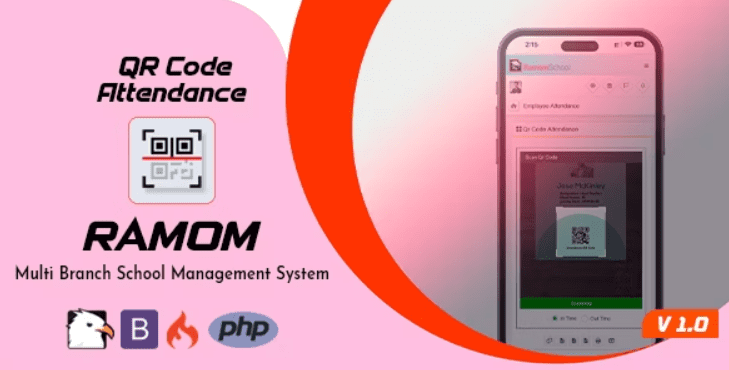 Ramom School QR Code Attendence v2.0