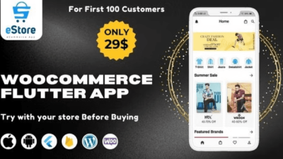 eStore v1.1 Build a Flutter eCommerce Mobile App for Android and iOS from WordPress WooCommerce Store