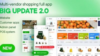 Sundaymart (v23.0) Multi Vendor Flutter + PHP Laravel Admin Panel