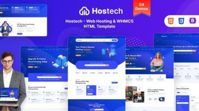 Hostech v1.0 Web Hosting & WHMCS HTML Template