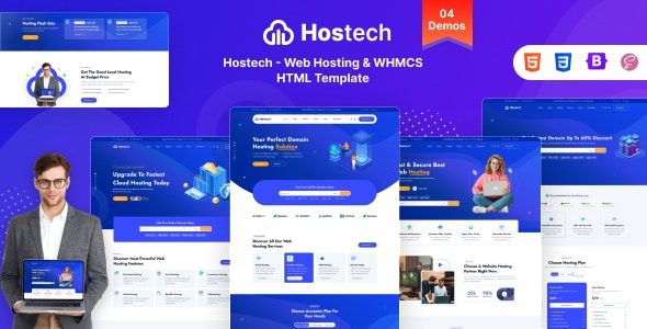 Hostech v1.0 Web Hosting & WHMCS HTML Template