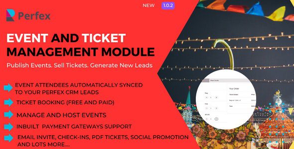 Event Management and Ticket Booking Module for Perfex源码下载