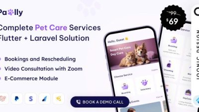 Pawlly v2.0.0 All-in-one Pet Care Solution in Flutter + Laravel with ChatGPT