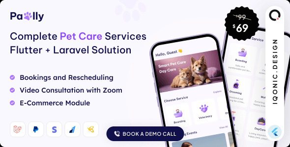 Pawlly v2.0.0 All-in-one Pet Care Solution in Flutter + Laravel with ChatGPT