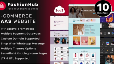 Fixed* FashionHub SaaS (v3.6) eCommerce Website Builder For Seamless Online Business