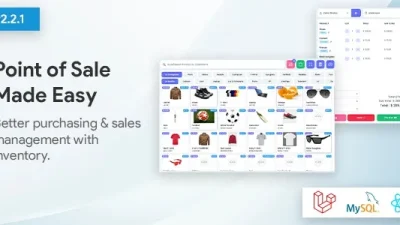 POS (v3.0.1) Ultimate POS system with Inventory Management System – Point of Sales – React JS – Laravel POS