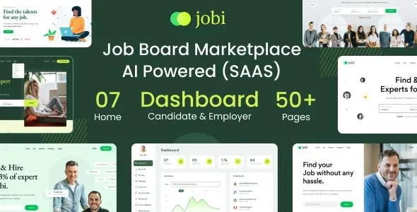 Jobi v1.6 – Job Board Marketplace | AI Powered (SAAS)