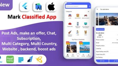 Mark Classified App v6.0 Classified App | Multi Payment Gateways Integrated | Buy & Sell | Subscription