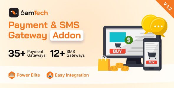 6amTech Payment & SMS Gateway Addon下载