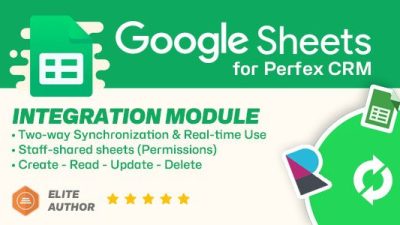Google Sheets module for Perfex CRM - Two-way Spreadsheets Synchronization源码下载