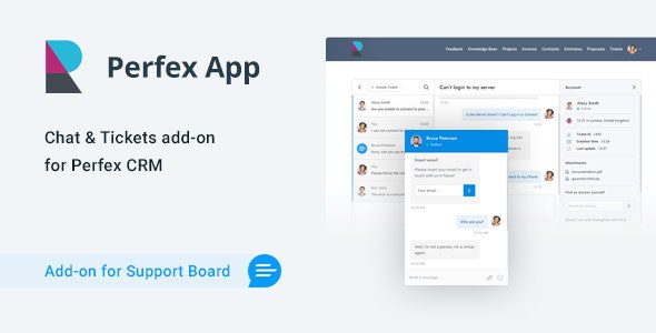 Perfex CRM Chat & Tickets App for Support Board 源码下载
