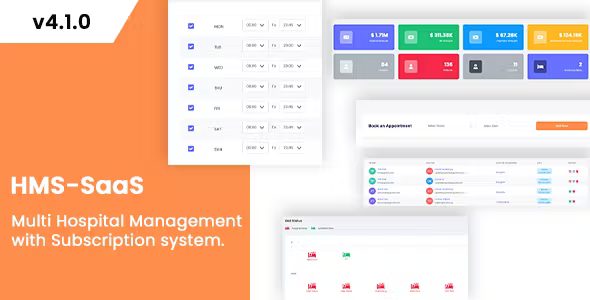 HMS Saas v5.3.0 – Laravel Multi Hospital Management System – HMS Saas Hospital – Appointment Booking