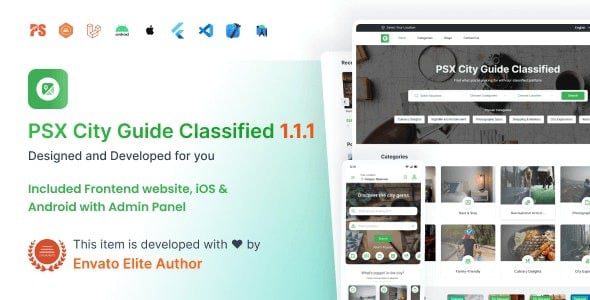 City Guide : Complete Directory Listing Platform (Frontend, Mobile App with Admin Panel) v1.1.1