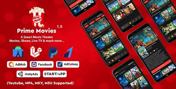 Prime Movies v1.5 Watch Live TV, Shows, Movies with Premium Subscription Plan