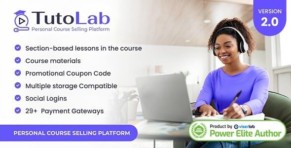 TutoLab v2.0 Personal Course Selling Platform