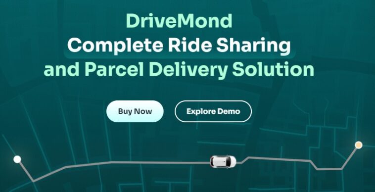 DriveMond v1.7 Ride Sharing & Parcel Delivery Solution Scripts