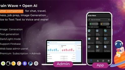 Brain Wave v1.0.0 – Powerful ChatGPT , Writing Assistant , Image Generator , Complete Flutter App