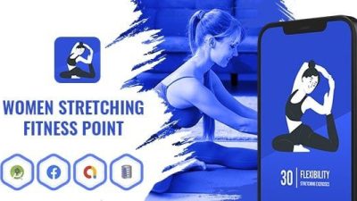 Women Stretching Fitness Point v1.0.0 Android App with Facebook and Google Ads