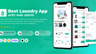 Laundry Flutter App with Admin panel 源码下载