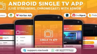 Android Single TV App (Live Streaming, Chromecast) with Admob源码下载