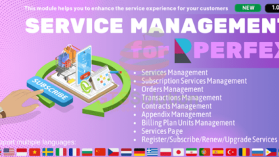 Service Management module for Perfex CRM v1.0.0