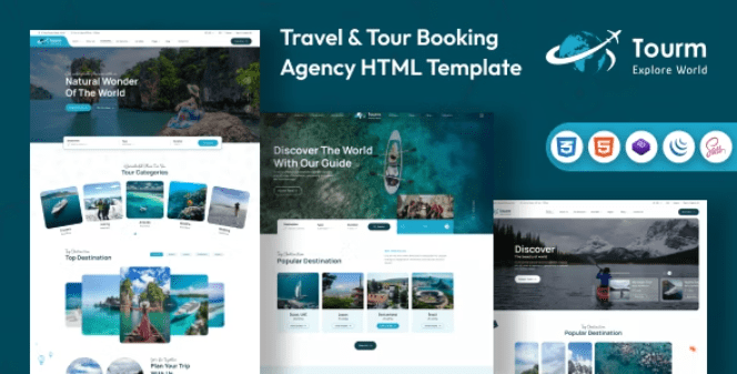 Tourm v1.0 Travel & Tour Booking Agency HTML Template