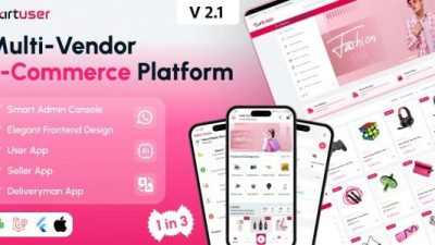 CartUser v2.1 Multi-Vendor E-commerce – Complete eCommerce Mobile App, Web, Admin and Seller Panel [Activated]