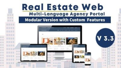 Real Estate Web v3.7 with Agency Portal and Multi-Language Management System