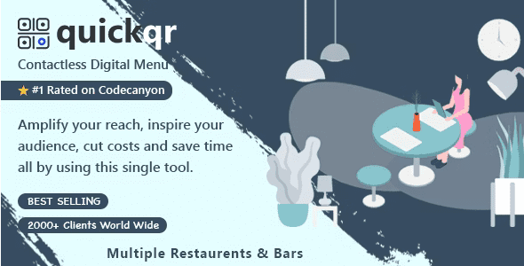 [Activated] QuickQR v6.3.7 – Saas – Contactless Restaurant QR Menu Maker