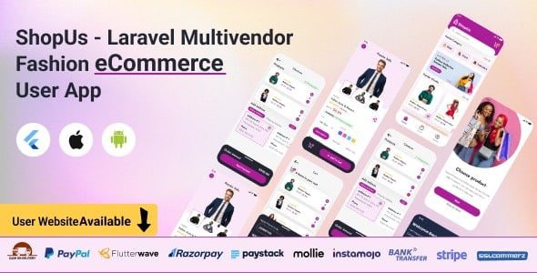 ShopUs (v2.0.0) Laravel Multivendor Fashion eCommerce Website