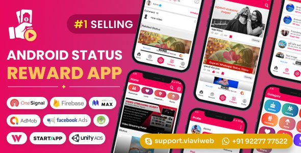 Android Status App With Reward Point源码下载