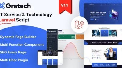 Gratech v1.1 IT Service And Technology With Component Page Builder