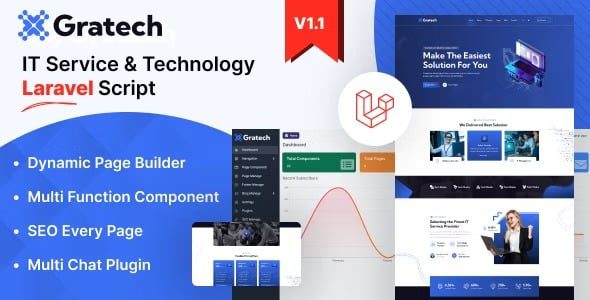 Gratech v1.1 IT Service And Technology With Component Page Builder