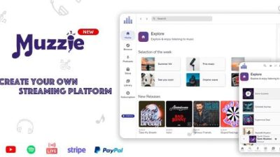 Muzzie v4.6 – Music, Podcast & Live Streaming Platform [Activated]