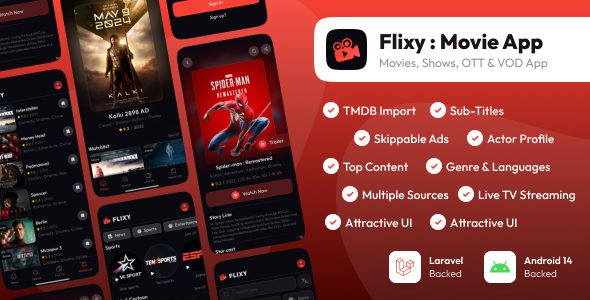 Flixy Movie App源码下载